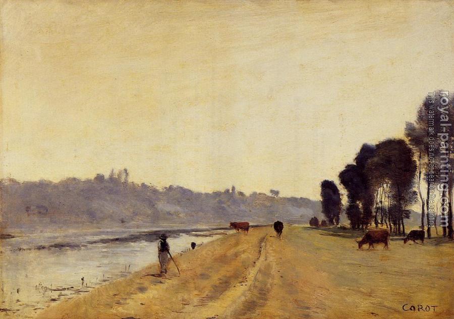 Jean-Baptiste-Camille Corot : Banks of a River